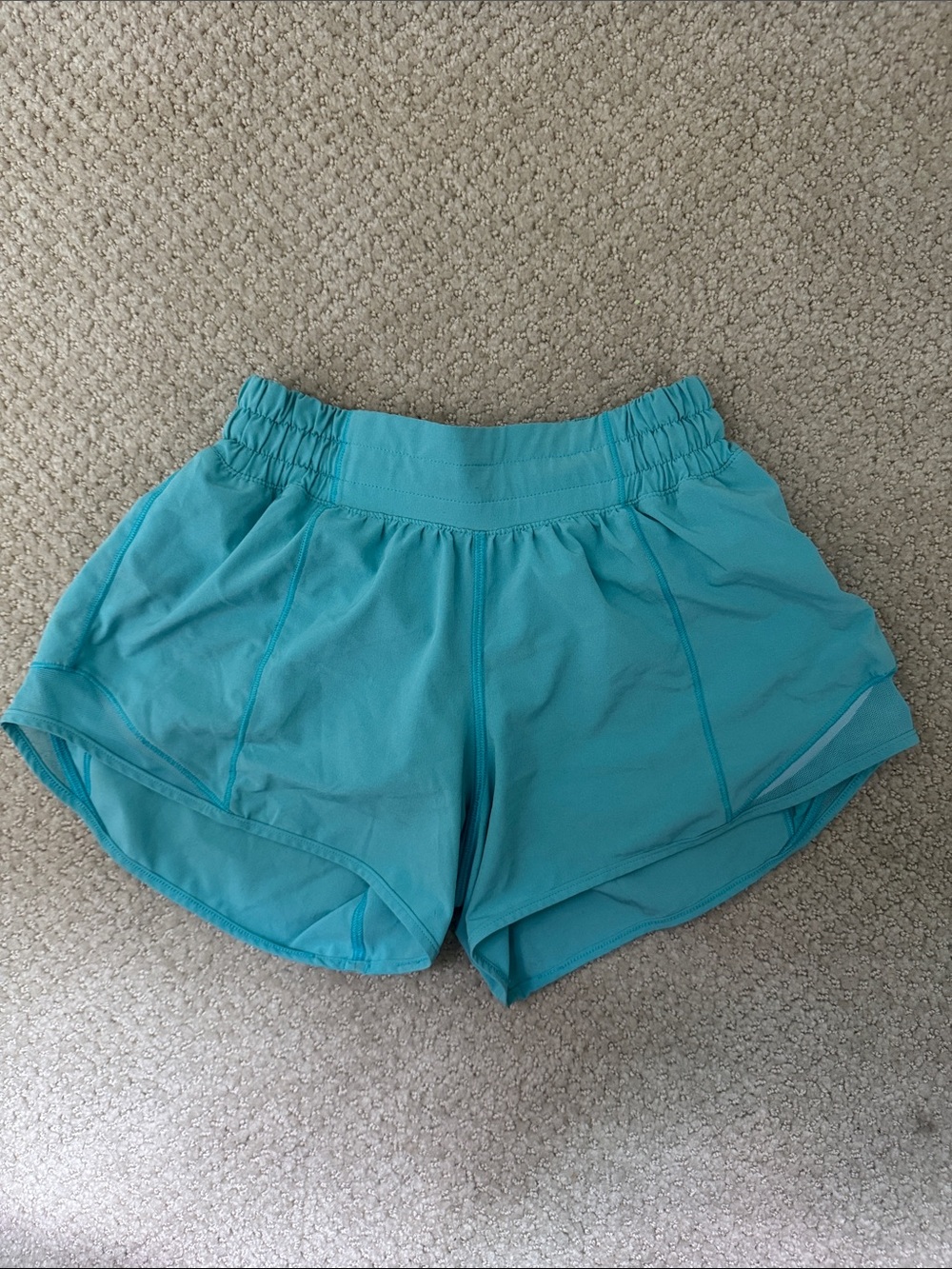 lululemon athletica Tidewater Teal Running Shorts
